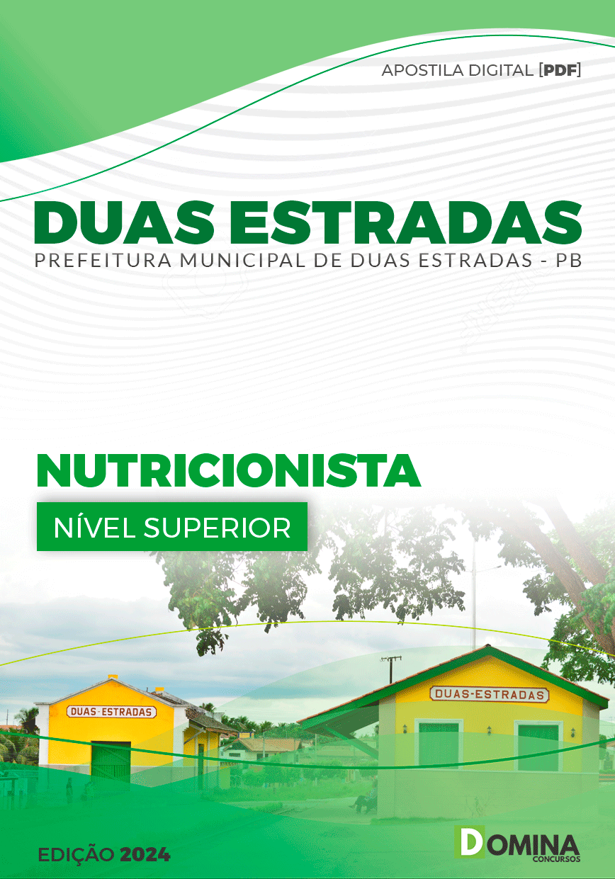 Apostila Prefeitura Duas Estradas PB 2024 Nutricionista