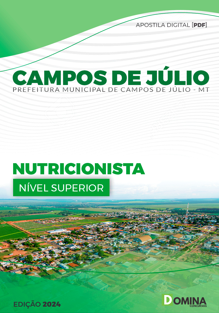 Apostila Prefeitura Campos Júlio MT 2024 Nutricionista