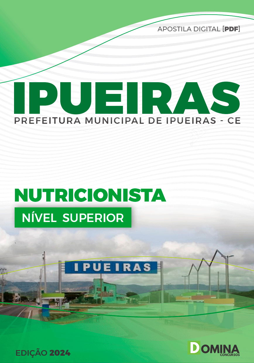 Apostila Prefeitura Ipueiras CE 2024 Nutricionista