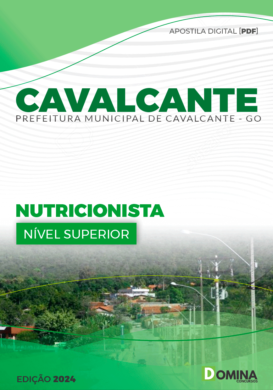 Apostila Prefeitura Cavalcante GO 2024 Nutricionista