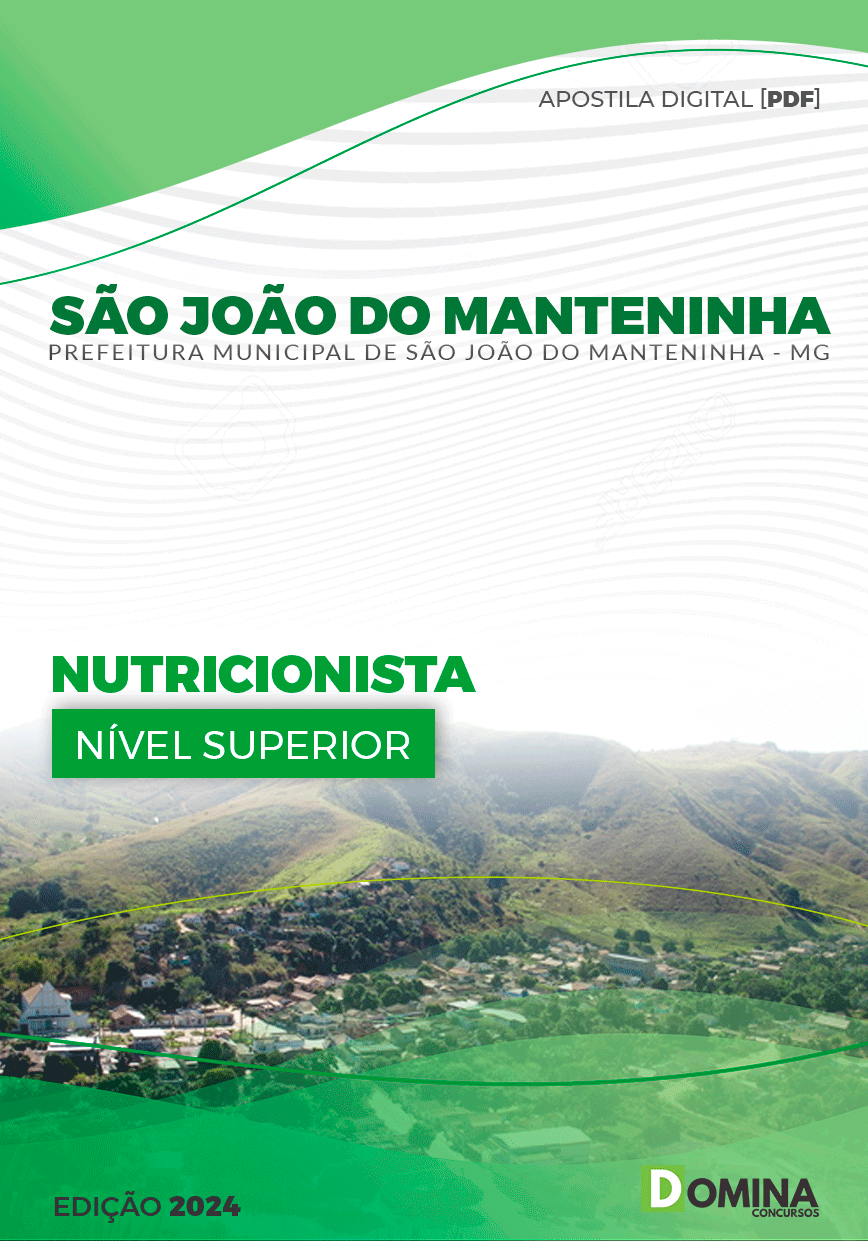 Apostila Prefeitura São João do Manteninha MG Nutricionista