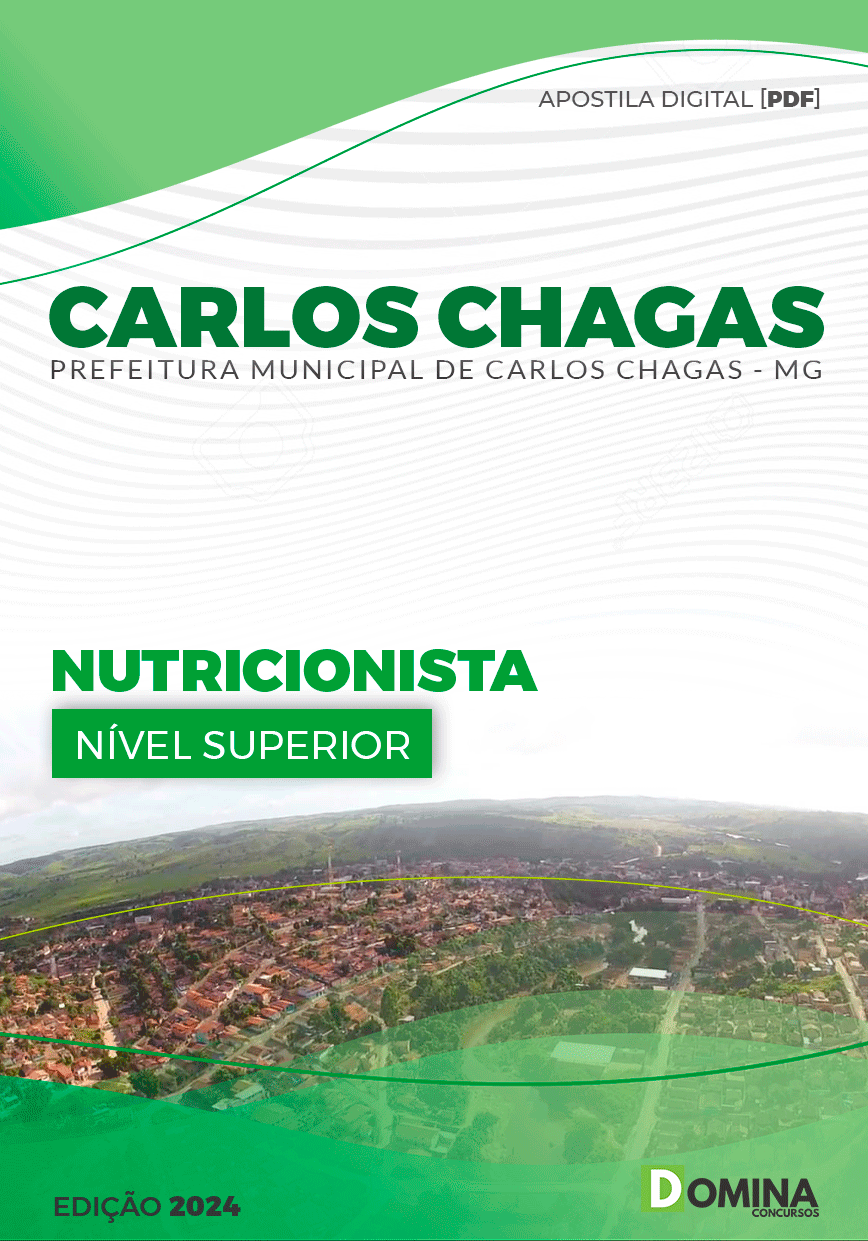 Apostila Prefeitura Carlos Chagas MG 2024 Nutricionista
