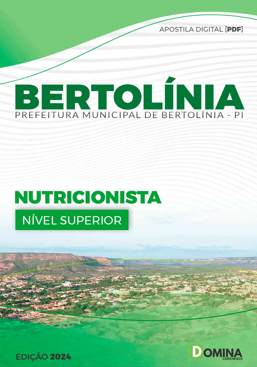 Apostila Prefeitura Bertolínia PI 2024 Nutricionista