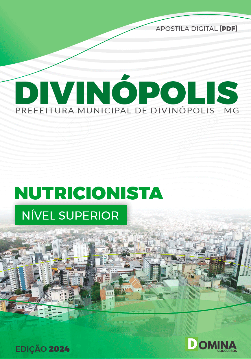 Apostila Prefeitura Divinópolis MG 2024 Nutricionista