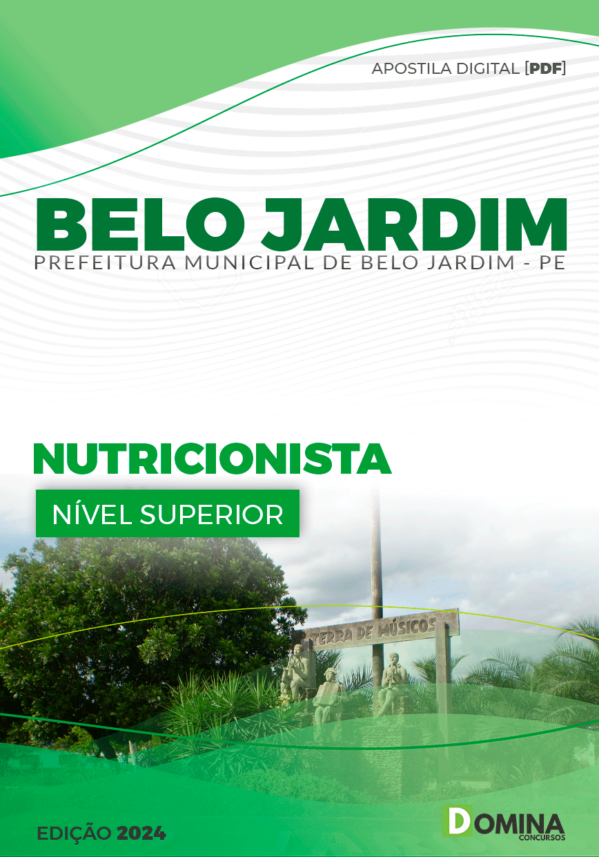 Apostila Prefeitura Belo Jardim PE 2024 Nutricionista