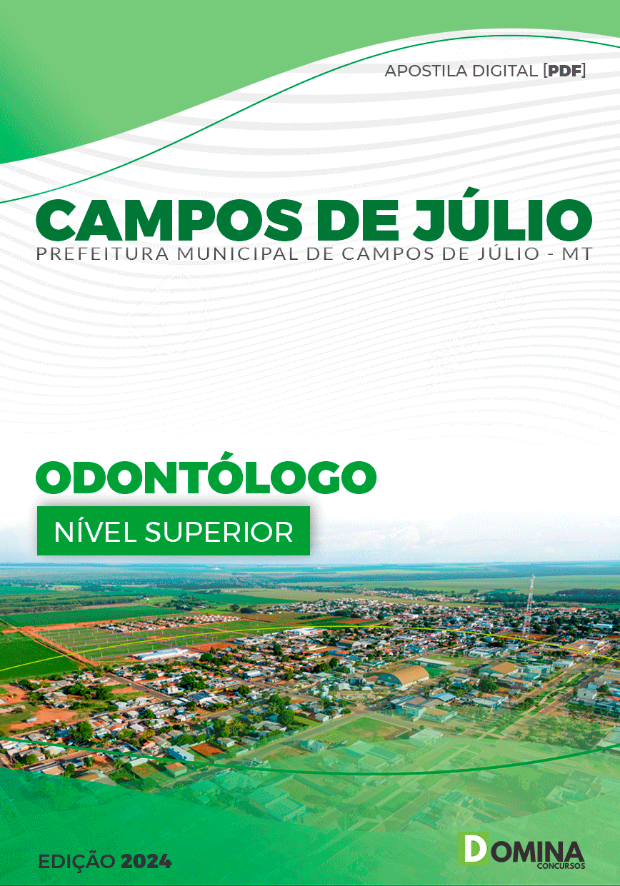 Apostila Prefeitura Campos Júlio MT 2024 Odontólogo