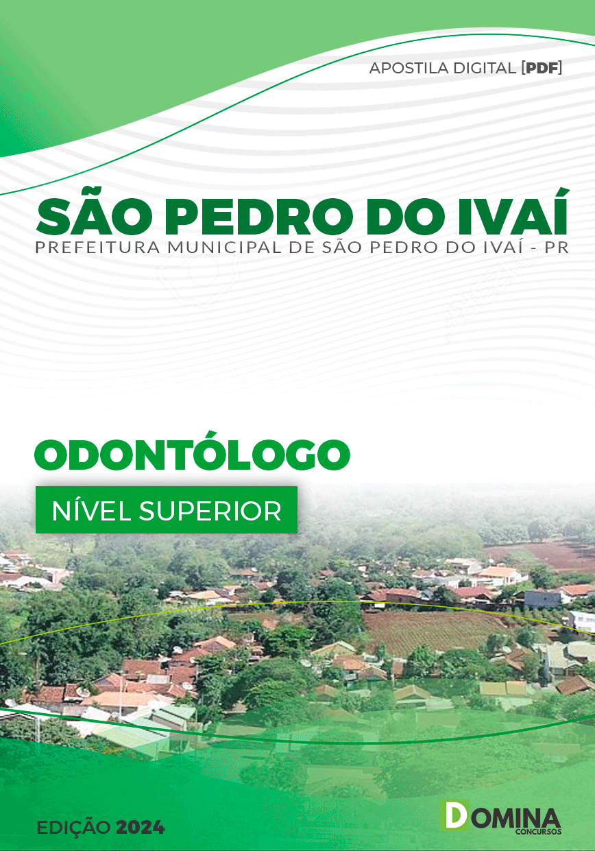 Apostila Prefeitura São Pedro Do Ivaí PR 2024 Odontólogo