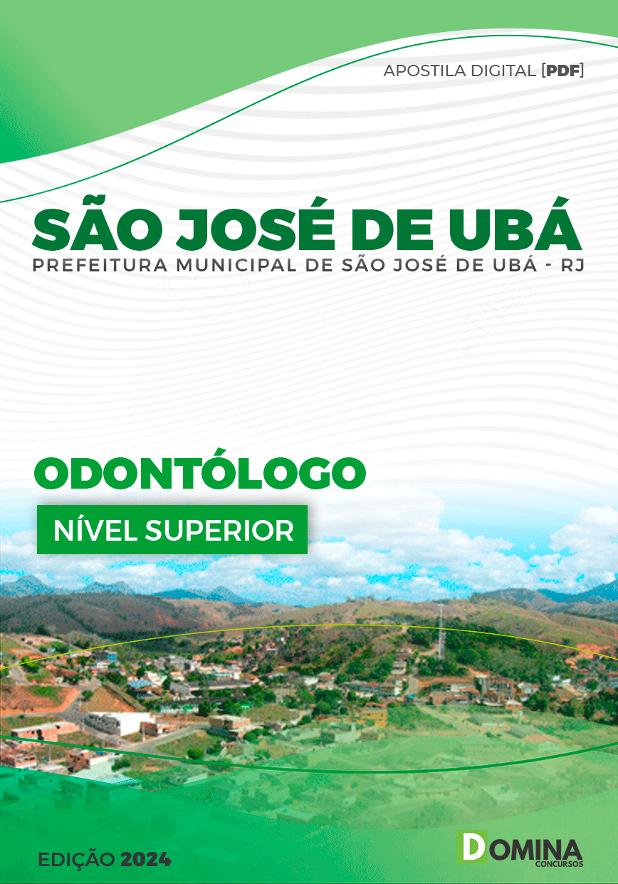 Apostila Prefeitura São José de Ubá RJ 2024 Odontólogo