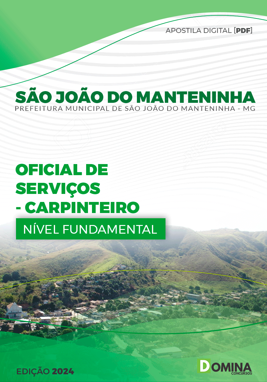Apostila Prefeitura São João do Manteninha MG Carpinteiro
