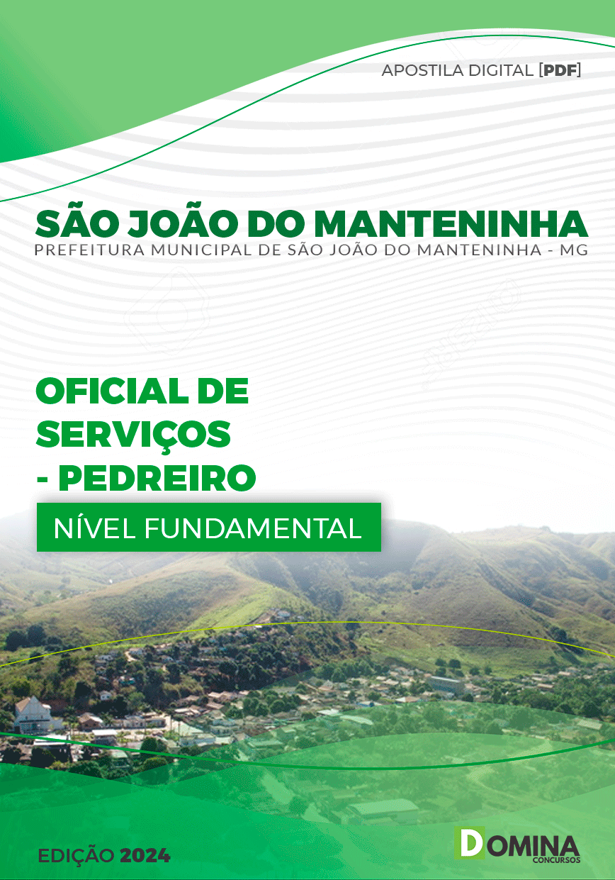 Apostila Prefeitura São João do Manteninha MG Pedreiro