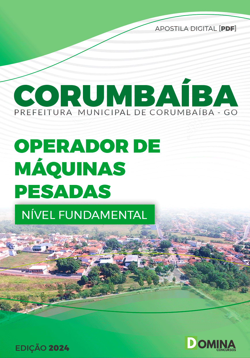 Apostila Prefeitura Corumbaíba GO 2024 Operador De Máquinas Pesadas