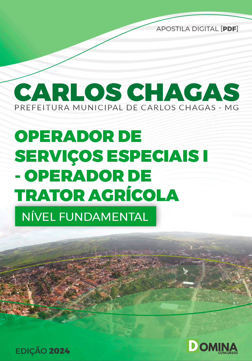 Apostila Prefeitura Carlos Chagas MG 2024 Operad Trator Agrícola