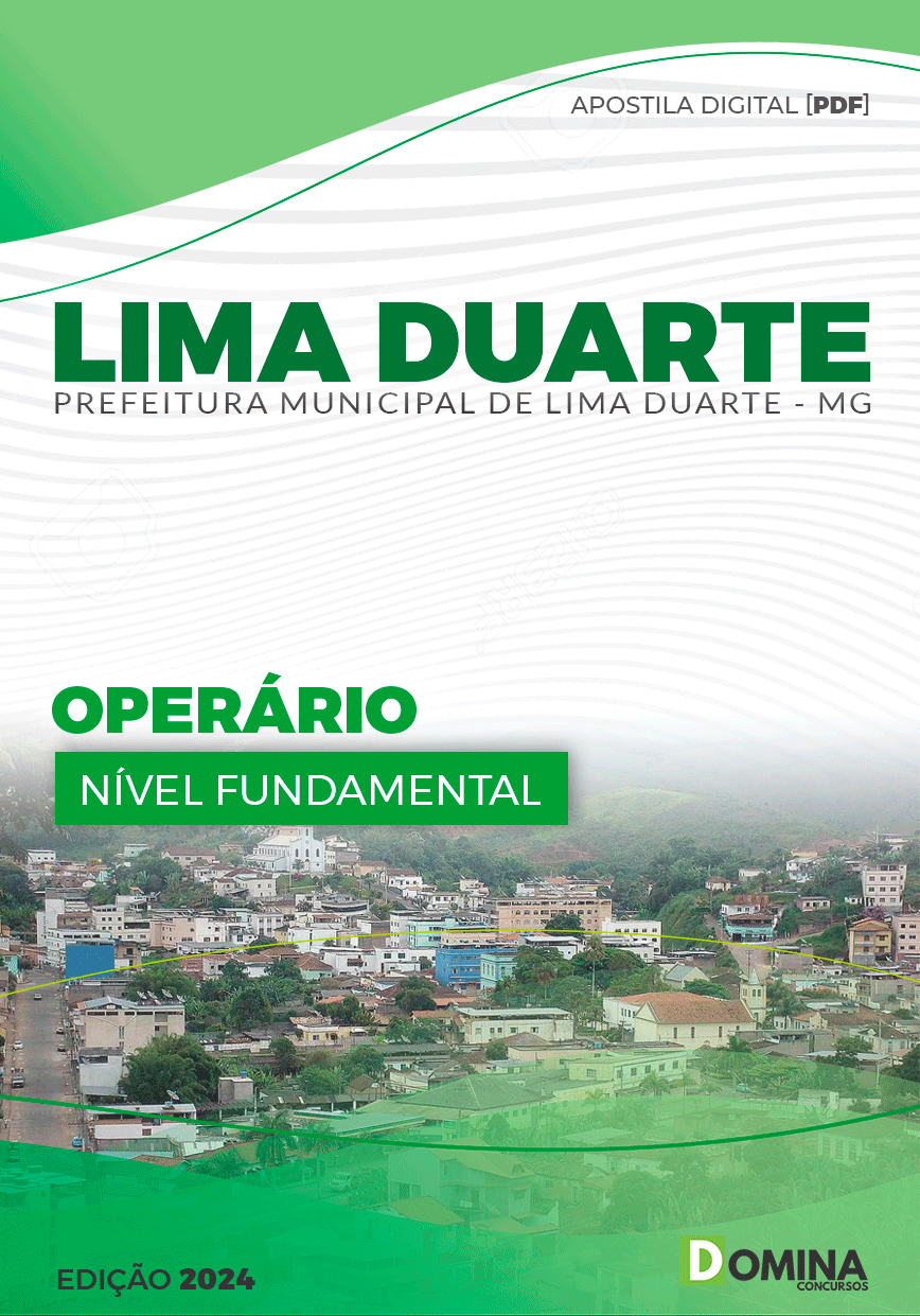 Apostila Prefeitura Lima Duarte MG 2024 Operário