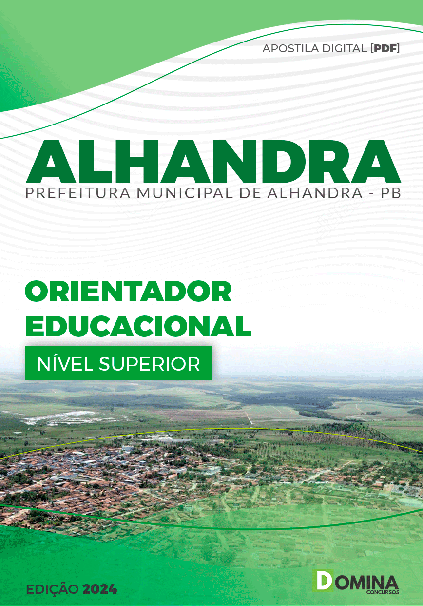 Apostila Prefeitura Alhandra PB 2024 Orientador Educacional