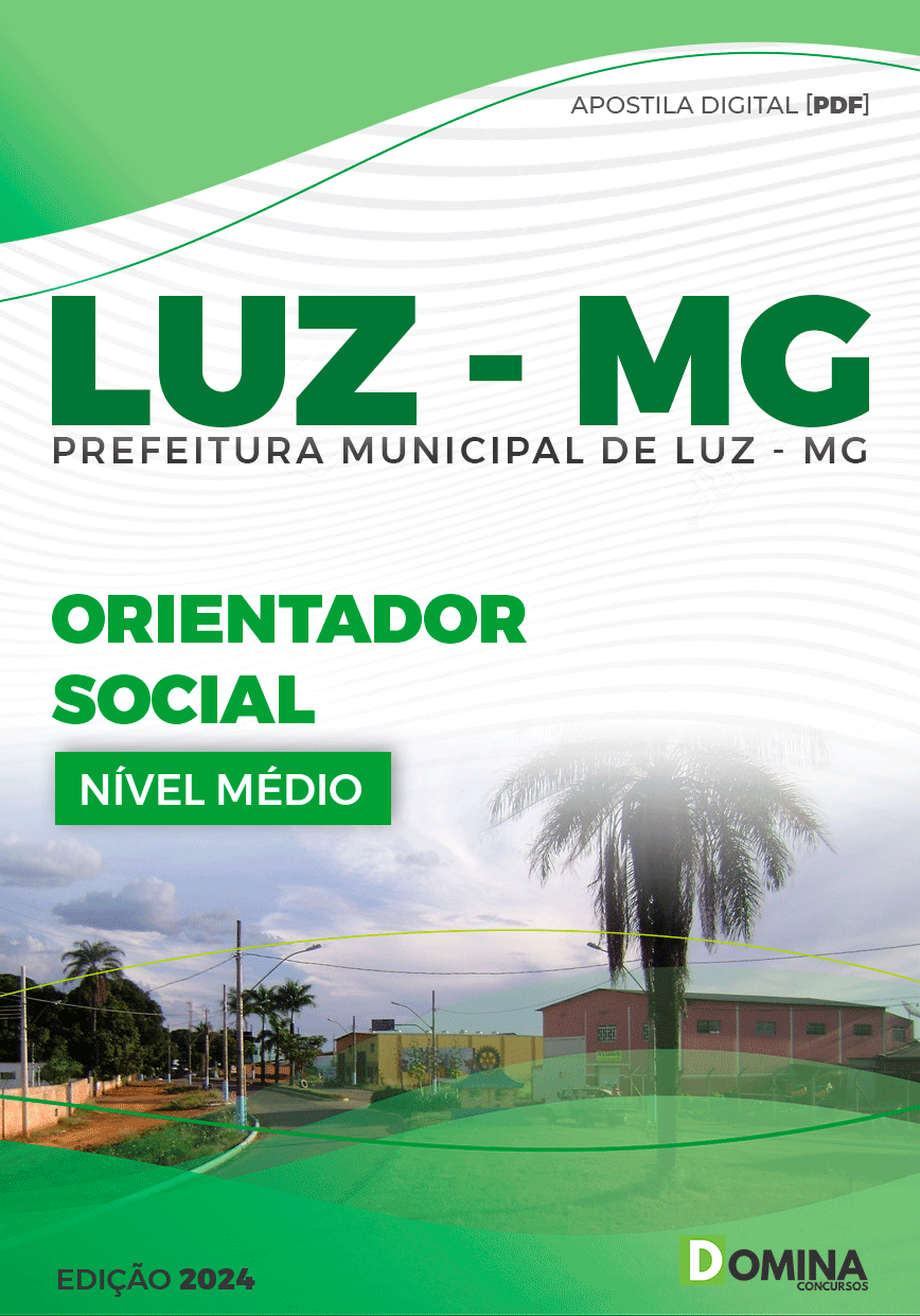 Apostila Prefeitura Luz MG 2024 Orientador Social