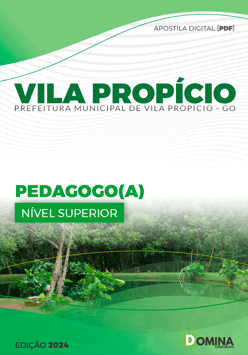 Apostila Prefeitura Vila Propício GO 2024 Pedagogo