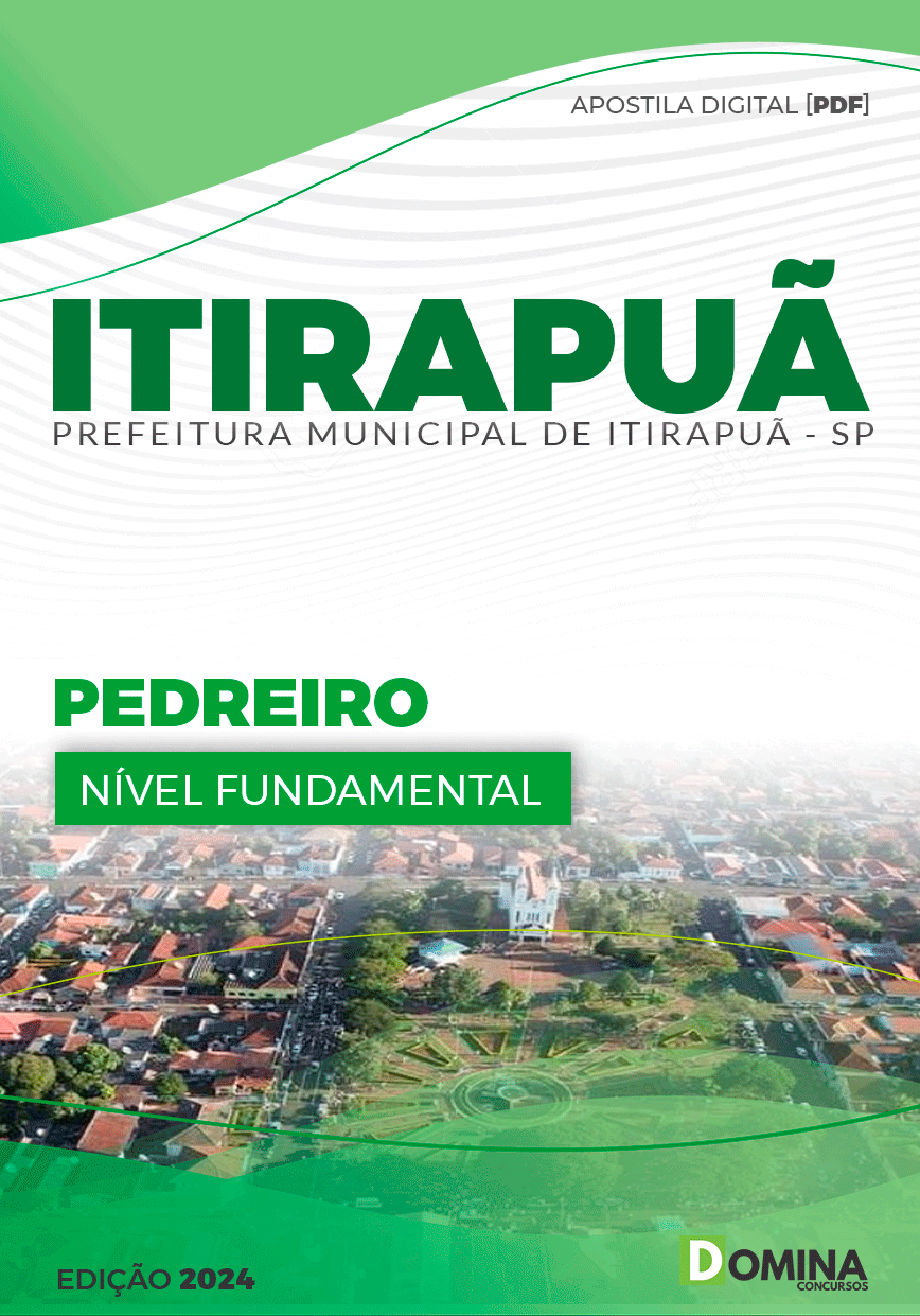 Apostila Prefeitura Itirapuã SP 2024 Pedreiro