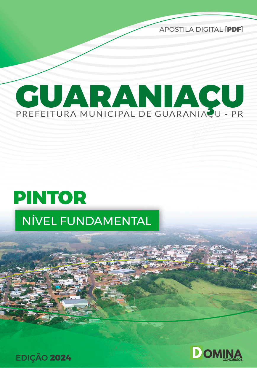Apostila Prefeitura Guaraniaçu PR 2024 Pintor