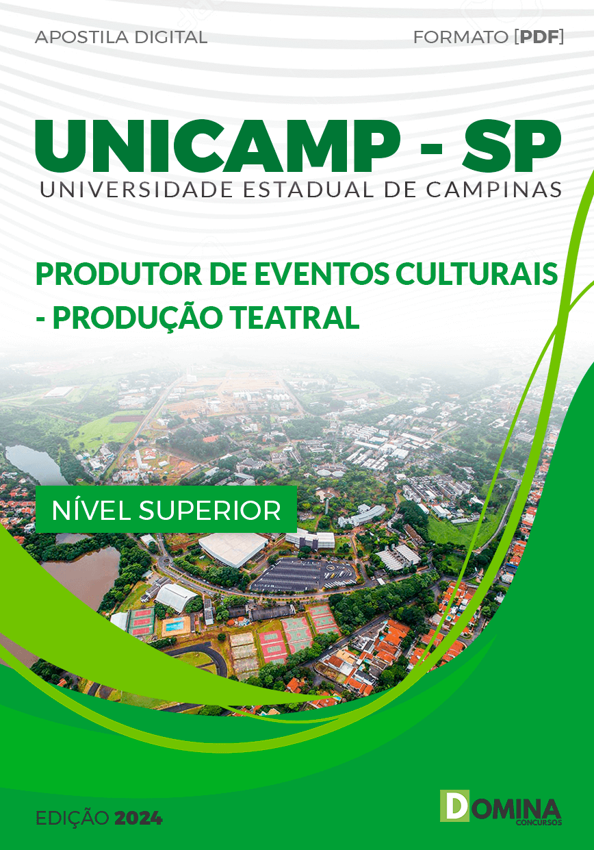 Apostila UNICAMP SP 2024 Produtor de Eventos Produção Teatral