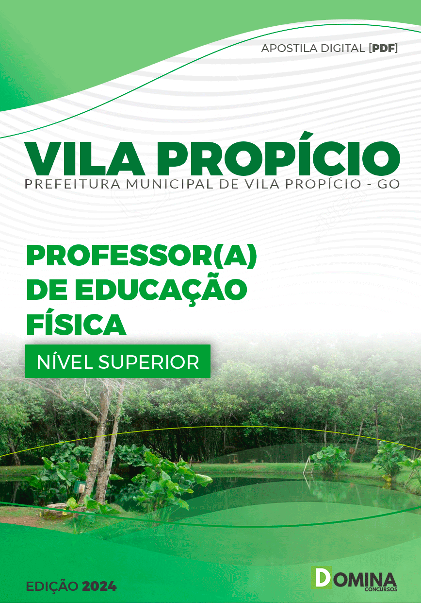 Apostila Prefeitura Vila Propício GO 2024 Professor De Educação Física