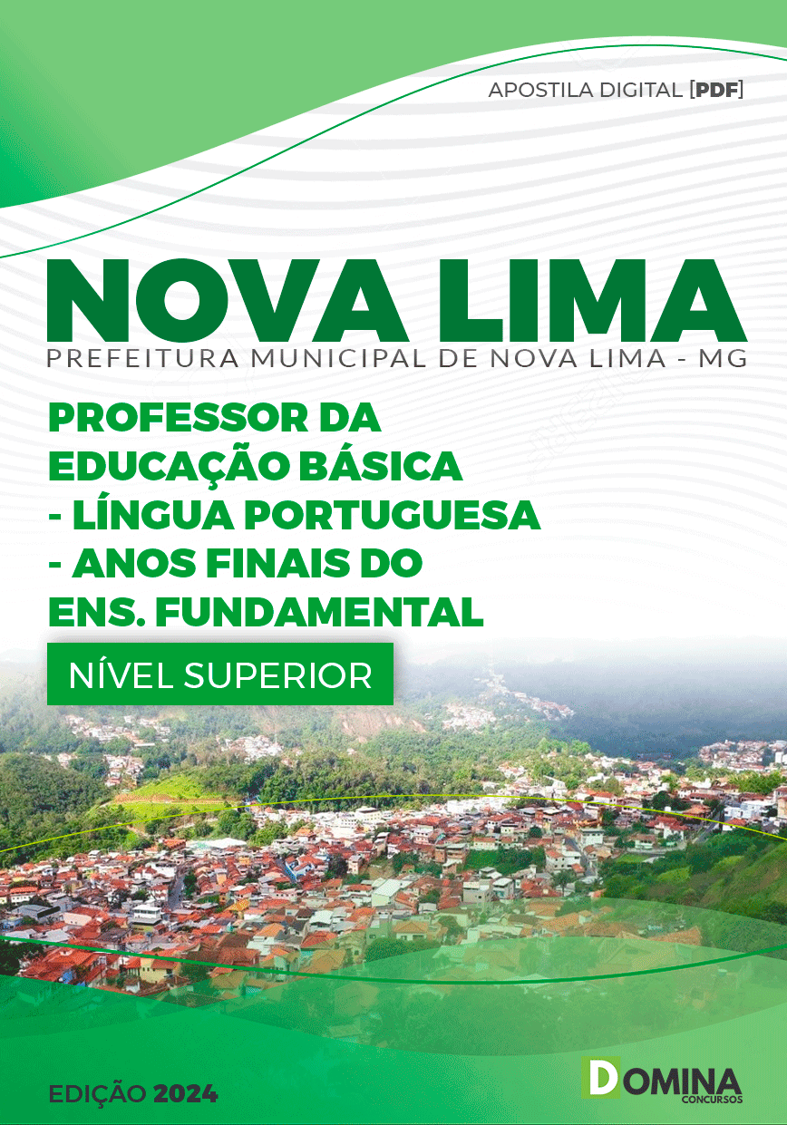 Apostila Prefeitura Nova Lima MG 2024 Professor E.B Língua Portuguesa