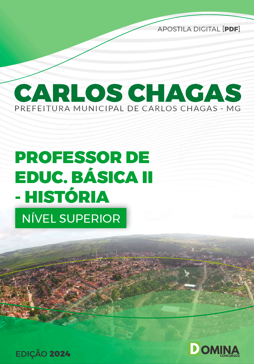 Apostila Prefeitura Carlos Chagas MG 2024 Professor de História