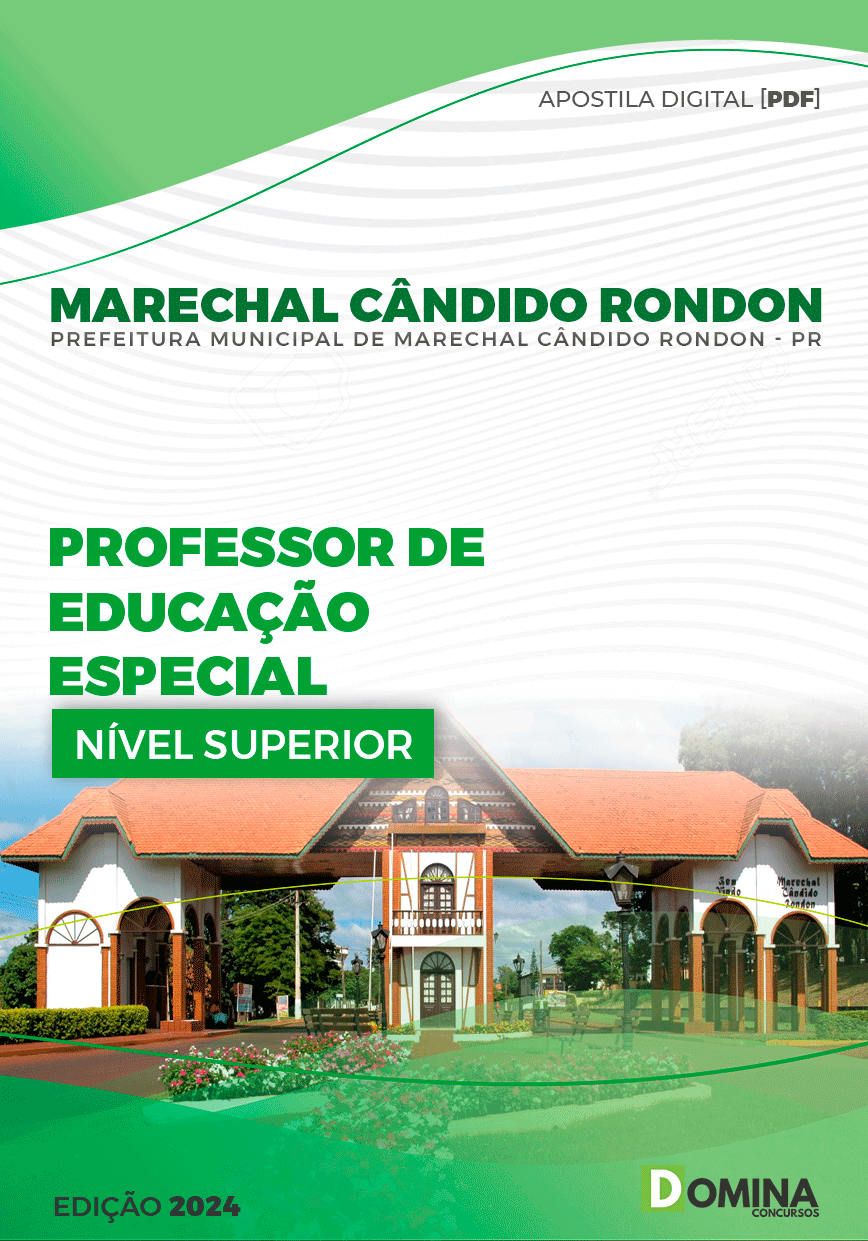Apostila Marechal Cândido Rondon PR 2024 Prof Educ Especial