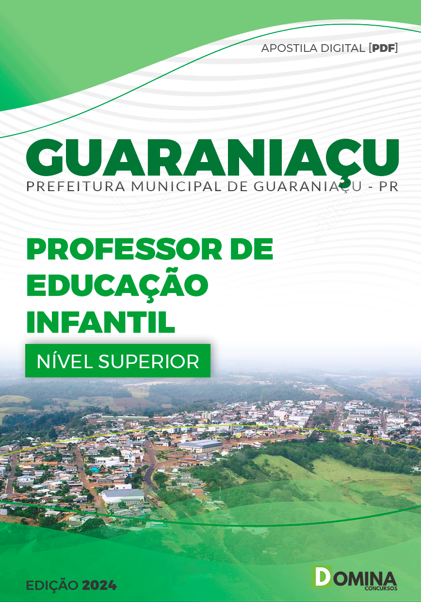 Apostila Prefeitura Guaraniaçu PR 2024 Professor Educaç Infantil