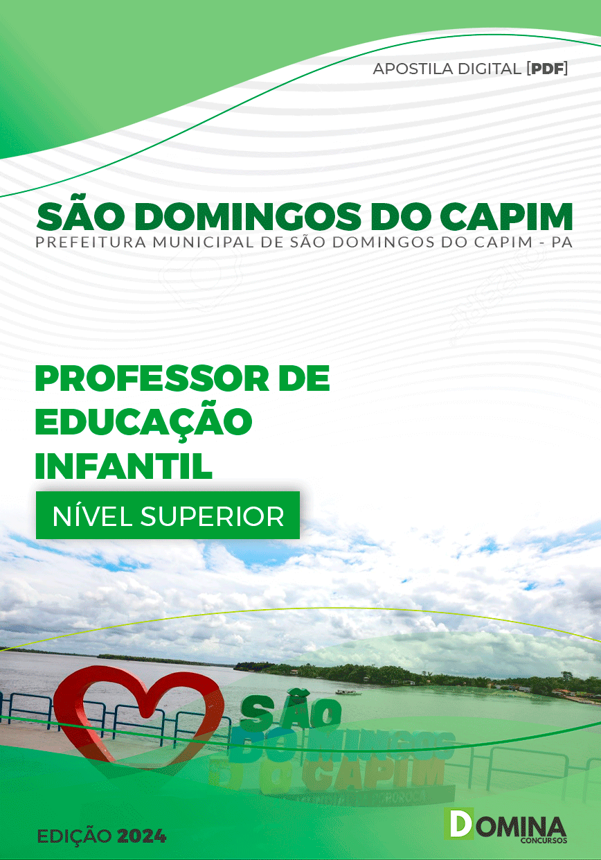 Apostila Prefeitura São Domingos Capim PA 2024 Prof Ed Infantil