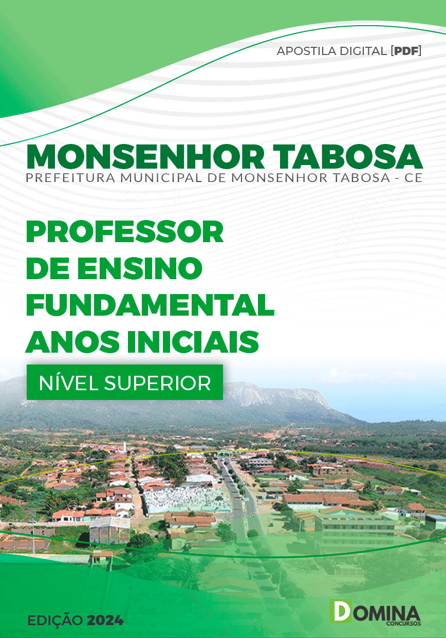 Apostila Prefeitura Monsenhor Tabosa CE 2024 Prof Fundamental