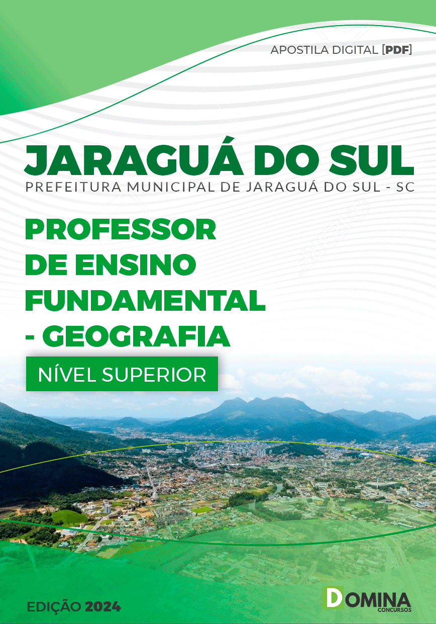 Apostila Prefeitura Jaraguá Sul SC 2024 Professor de Geografia