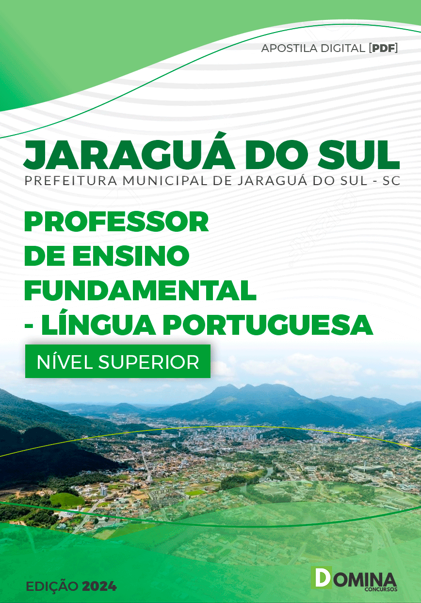 Apostila Prefeitura Jaraguá Sul SC 2024 Professor de Português