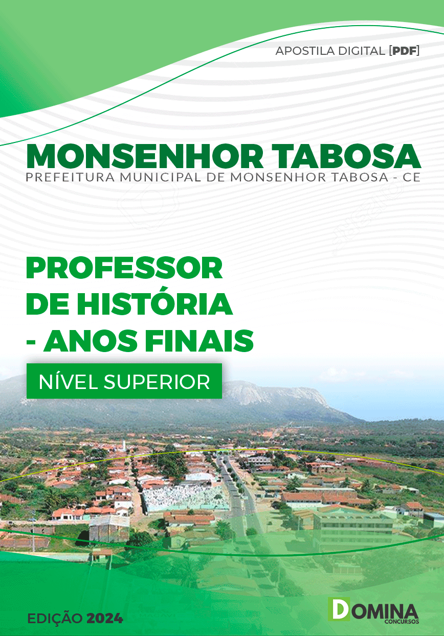 Apostila Prefeitura Monsenhor Tabosa CE 2024 Prof História