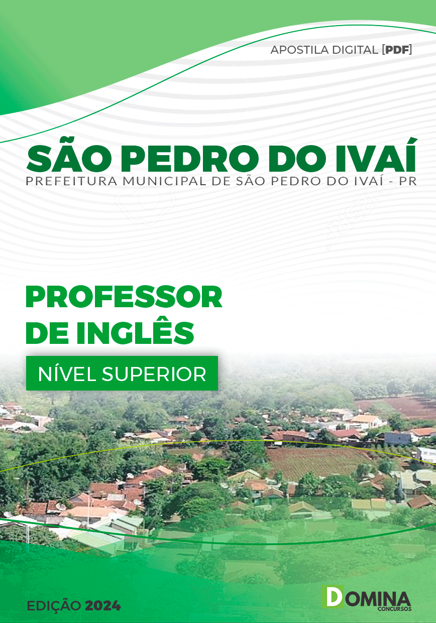 Apostila Prefeitura São Pedro Do Ivaí PR 2024 Professor De Inglês