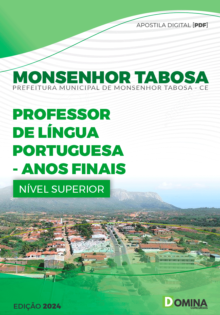 Apostila Prefeitura Monsenhor Tabosa CE 2024 Prof Português