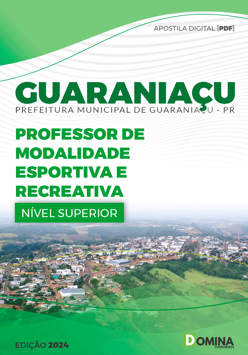Apostila Prefeitura Guaraniaçu PR 2024 Professor Esportivo