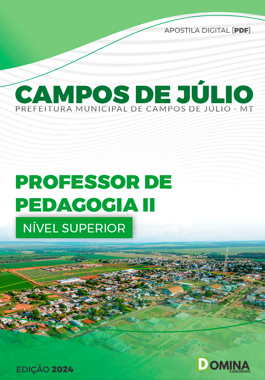 Apostila Prefeitura Campos Júlio MT 2024 Professor de Pedagogia