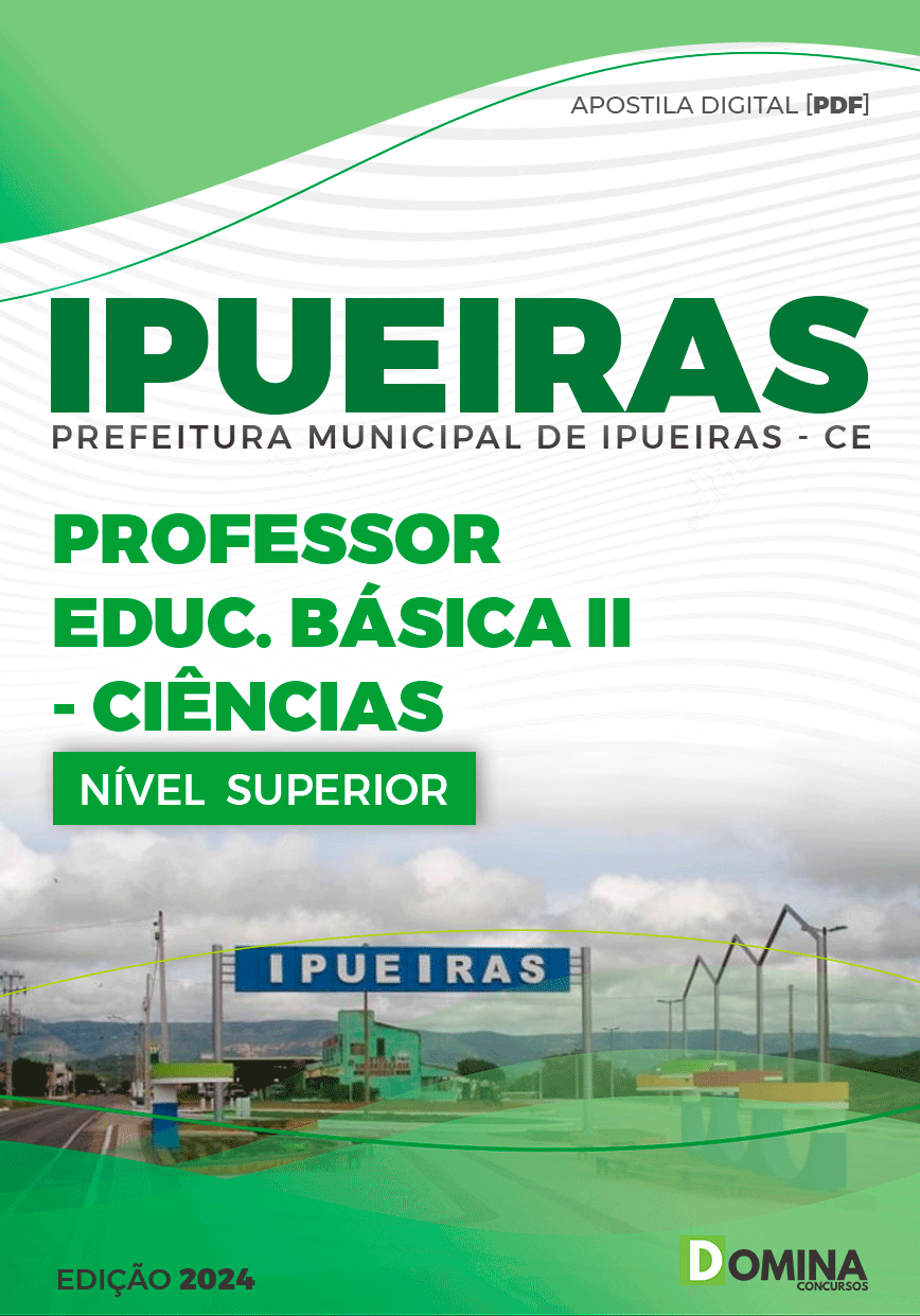 Apostila Prefeitura Ipueiras CE 2024 Professor E.B II Ciências