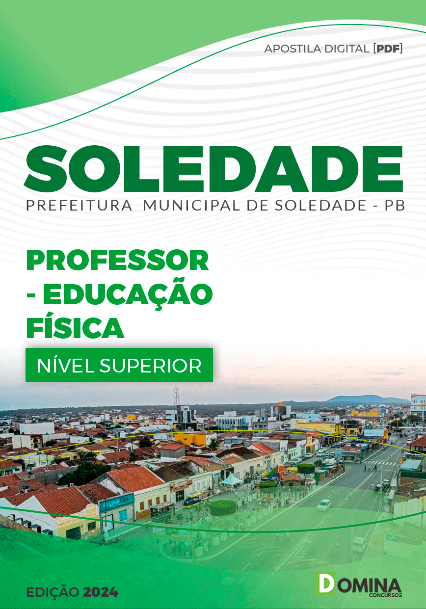 Apostila Prefeitura Soledade PB 2024 Professor Licenciatura Educação Física