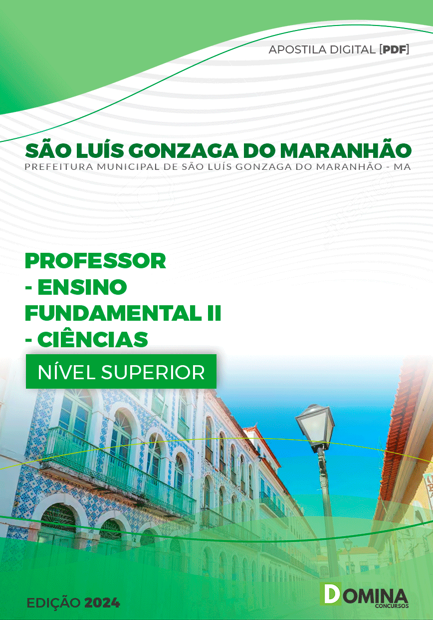 Apostila São Luís Gonzaga Maranhão MA 2024 Prof de Ciências