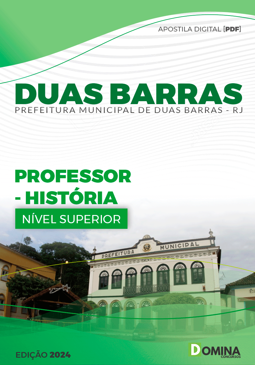 Apostila Prefeitura Duas Barras RJ 2024 Professor de História