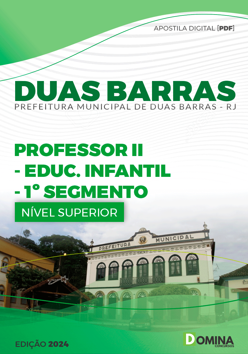 Apostila Prefeitura Duas Barras RJ 2024 Prof de Educação Infantil