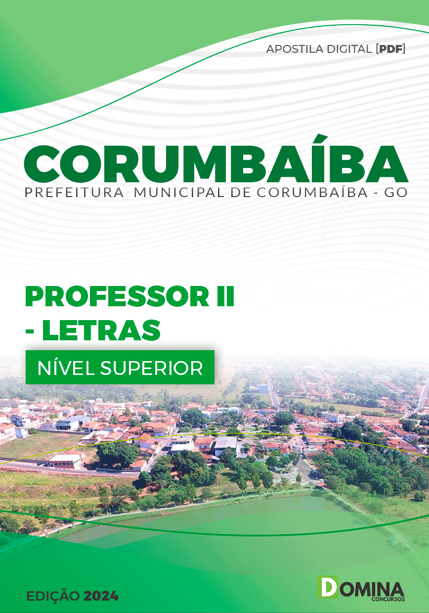 Apostila Prefeitura Corumbaíba GO 2024 Professor II Letras