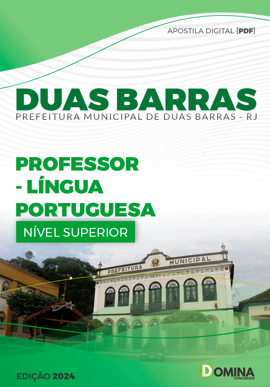Apostila Prefeitura Duas Barras RJ 2024 Professor de Português