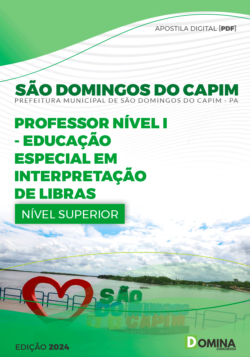 Apostila Prefeitura São Domingos Capim PA 2024 Prof Ed Especial