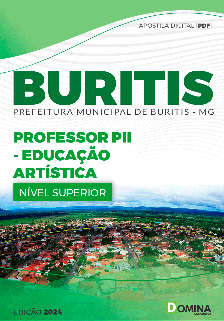 Apostila Prefeitura Buritis MG 2024 Professor PII Artes