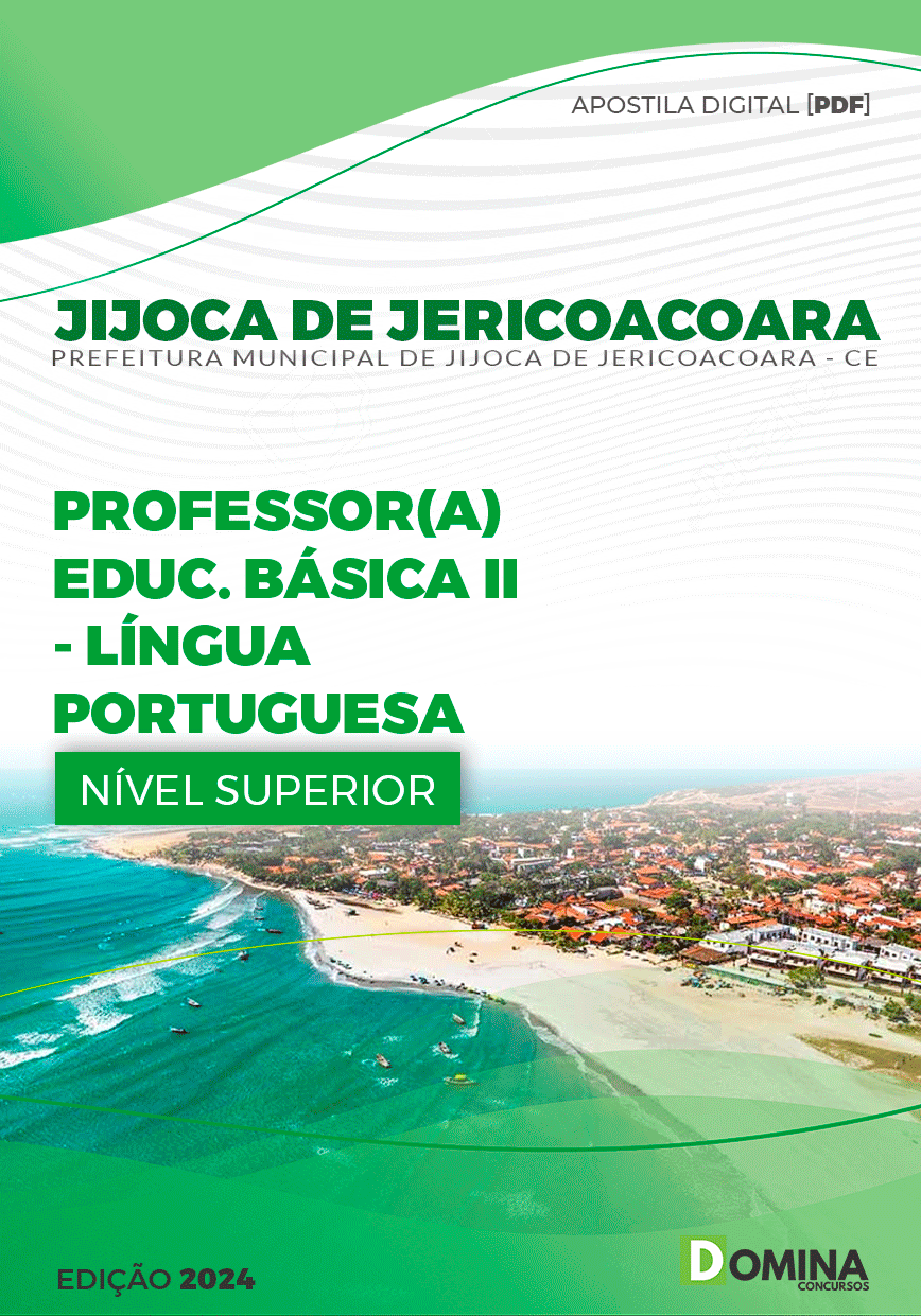 Apostila Prefeitura Jijoca de Jericoacora CE 2024 Professor E.B II Português