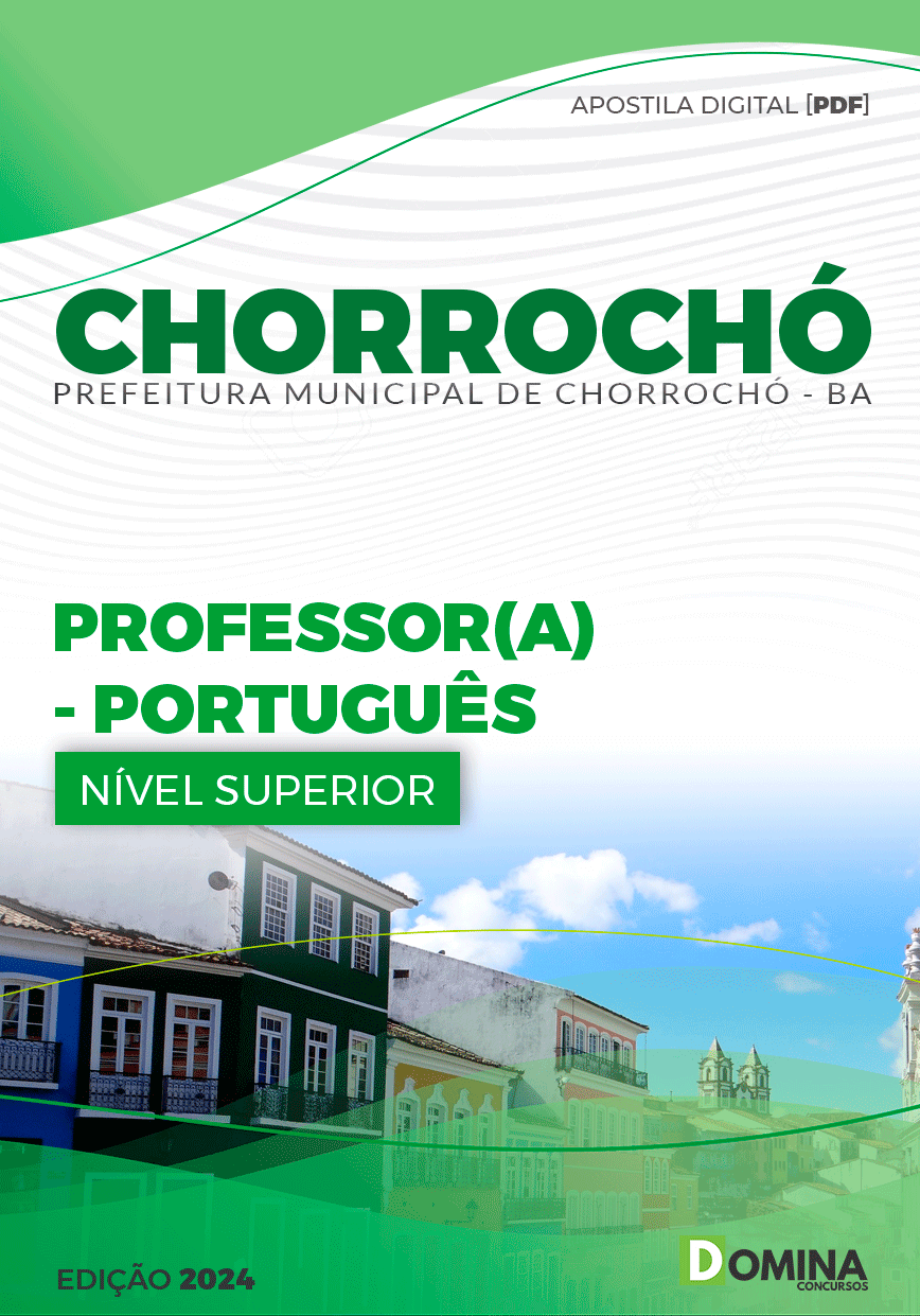Apostila Prefeitura Chorrochó BA 2024 Professor de Português