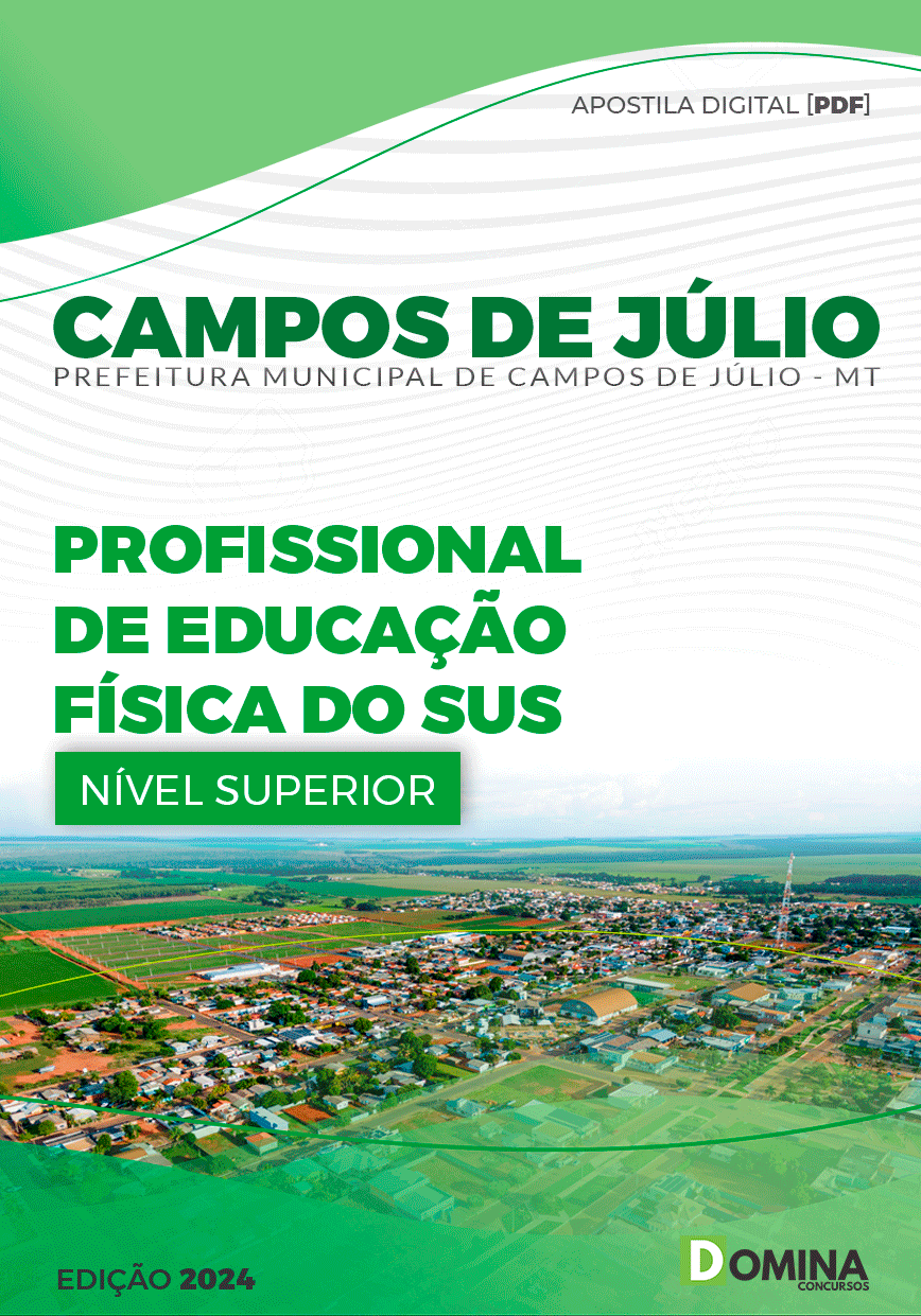 Apostila Prefeitura Campos Júlio MT 2024 Profiss Educ Física SUS