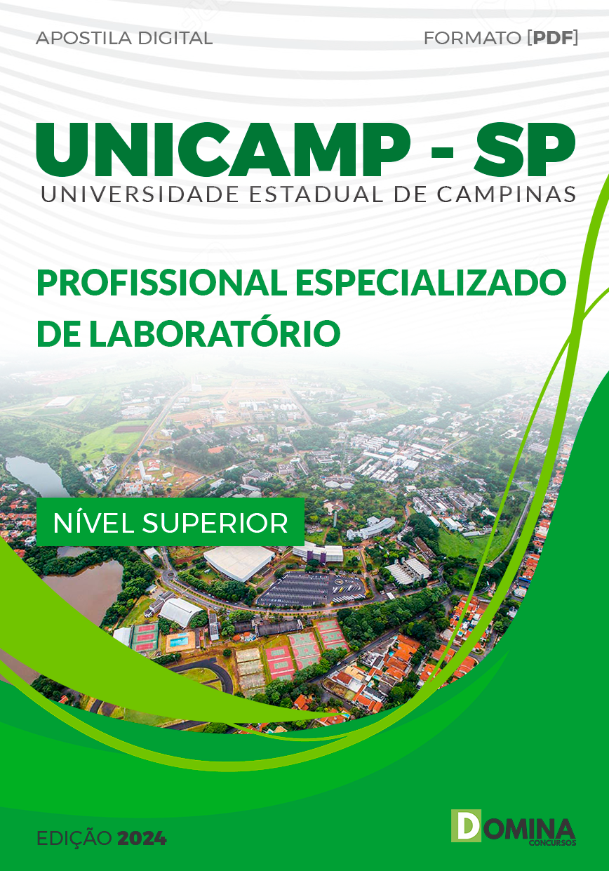 Apostila UNICAMP SP 2024 Profissional Especializado Laboratório
